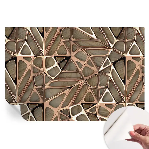 Samoprzylepna fototapeta na ścianę z geometrycznym wzorem