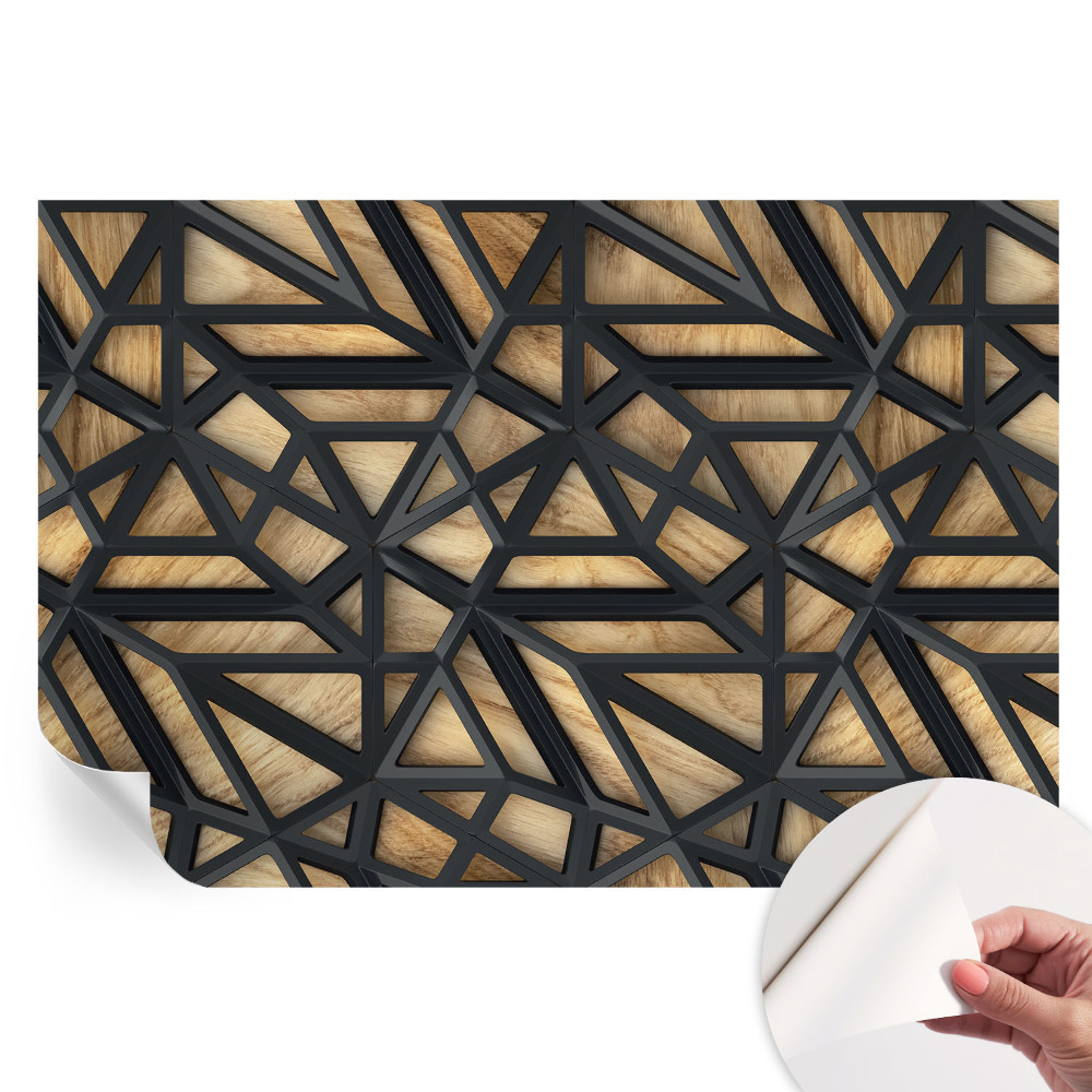 Samoprzylepna tapeta fotograficzna z geometrycznym wzorem