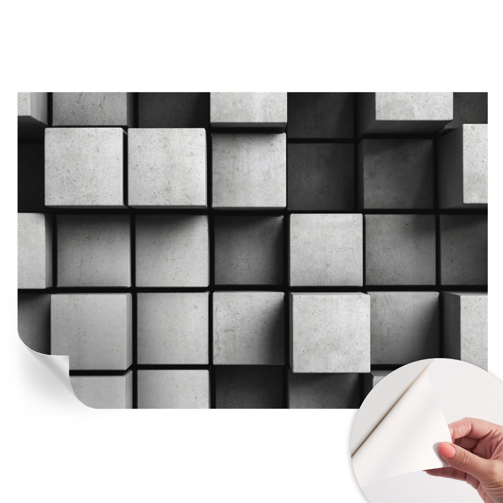 Samoprzylepna tapeta fotograficzna Geometryczne sześciany