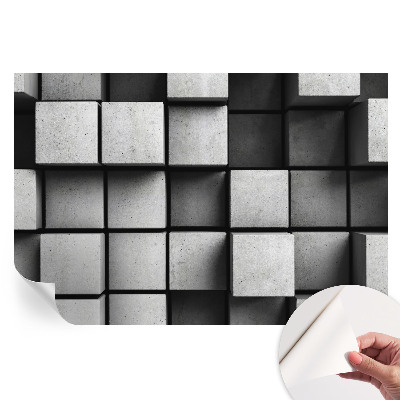 Samoprzylepna tapeta fotograficzna Geometryczne sześciany