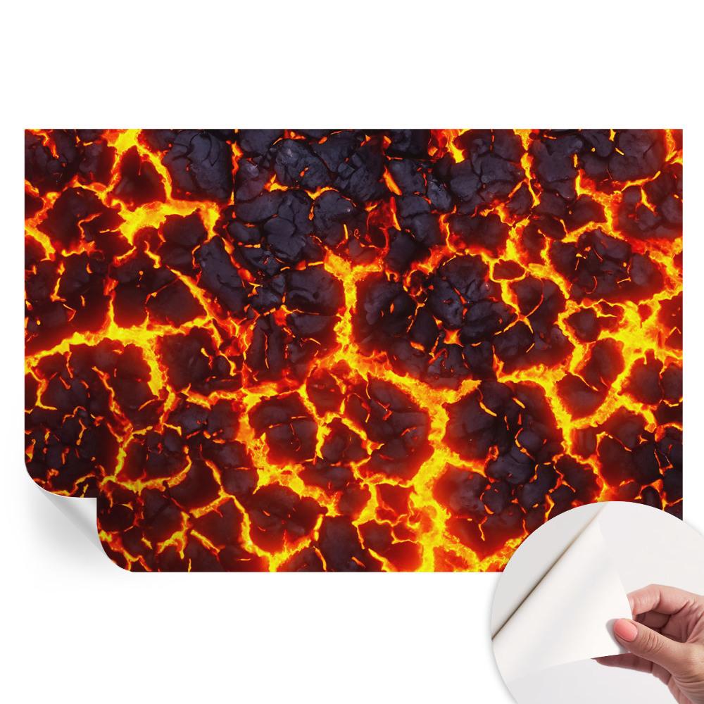 Samoprzylepna fototapeta na ścianę Mocna magma