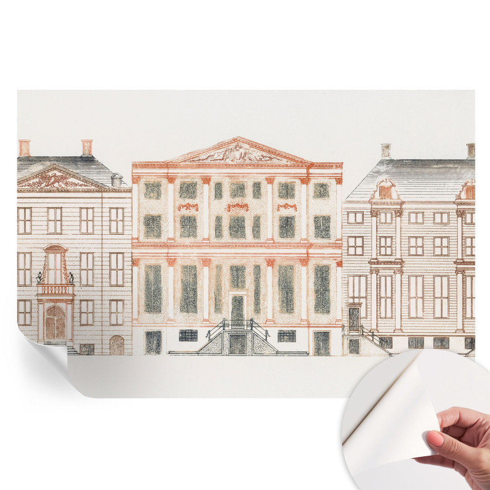 Samoprzylepna fototapeta na ścianę z motywem klasycznych budynków