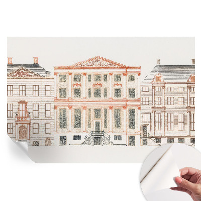 Samoprzylepna fototapeta na ścianę z motywem klasycznych budynków