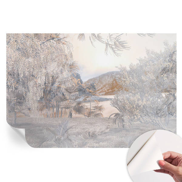 Nowoczesna fototapeta do salonu Natura subtelności