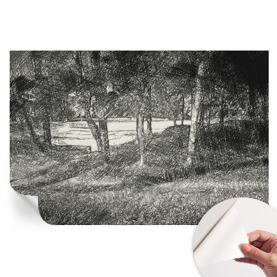 Samoprzylepna tapeta fotograficzna Spokojny pejzaż