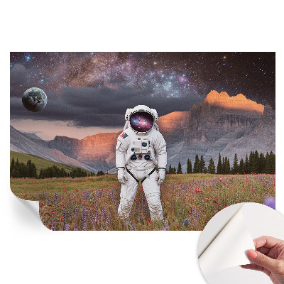 Samoprzylepna fototapeta Kosmiczny pejzaż do sypialni