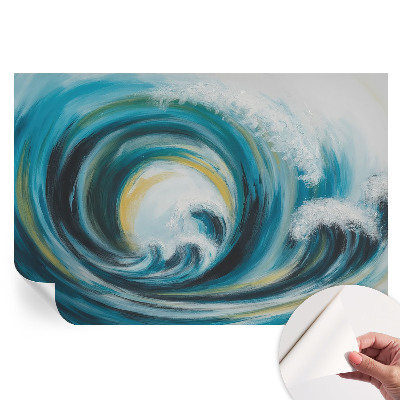 Fototapeta samoprzylepna do salonu Morska fala