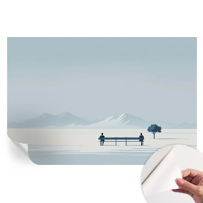 Nowoczesna fototapeta do salonu Minimalistyczny krajobraz