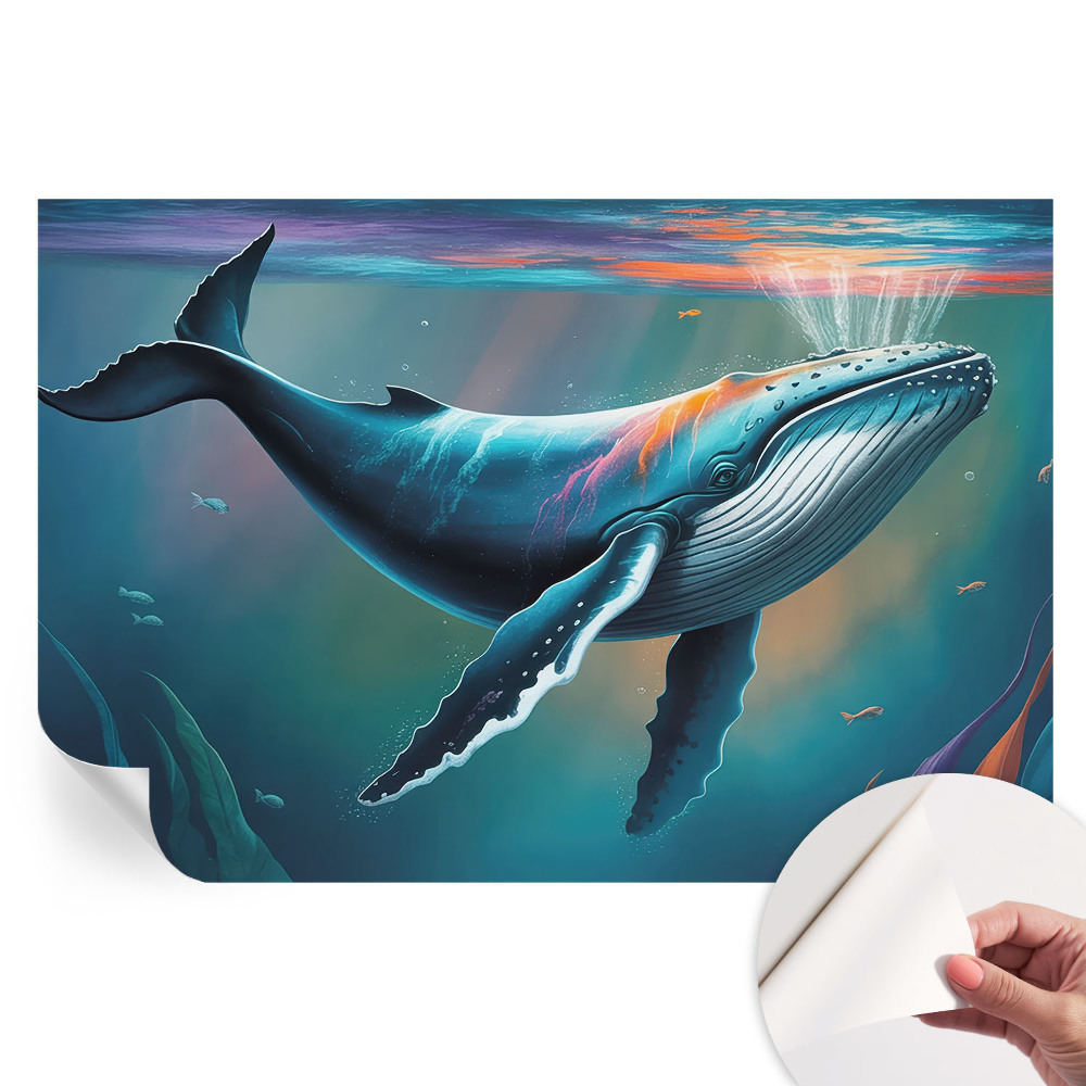 Samoprzylepna fototapeta na ścianę Morski gigant