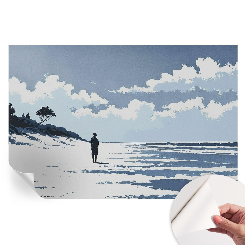 Samoprzylepna fototapeta na ścianę Plażowa cisza do sypialni