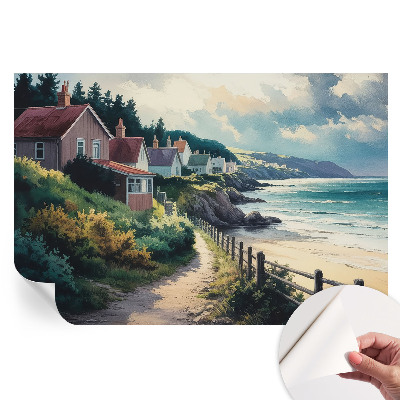 Fototapeta samoprzylepna do salonu Klifowe domki