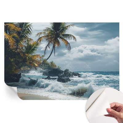 Samoprzylepna fototapeta na ścianę Egzotyczna plaża
