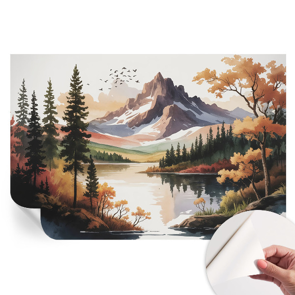 Nowoczesna fototapeta do salonu Górska jesień