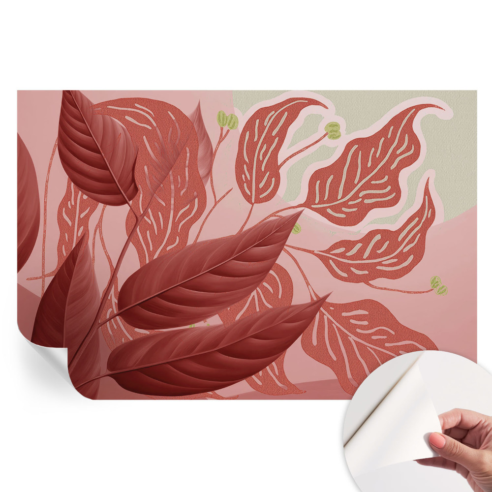 Tapeta fotograficzna samoprzylepna Organiczne liście