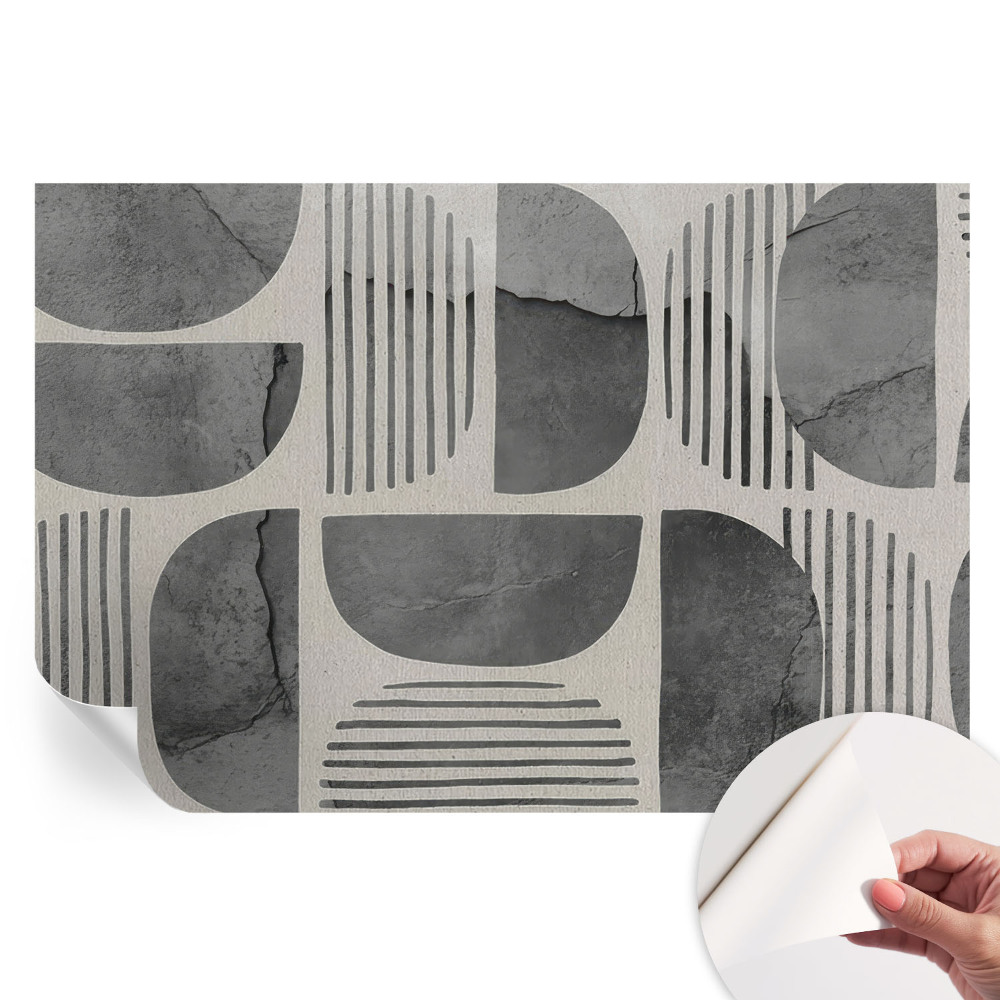 Samoprzylepna fototapeta na ścianę z motywem kształtów geometrycznych