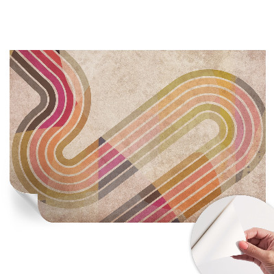Samoprzylepna tapeta fotograficzna z geometrycznymi liniami