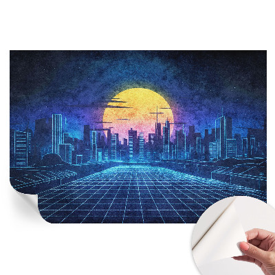 Nowoczesna fototapeta do salonu Futurystyczny pejzaż