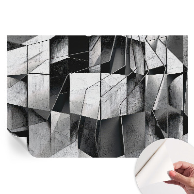 Nowoczesna fototapeta do salonu z geometryczną abstrakcją