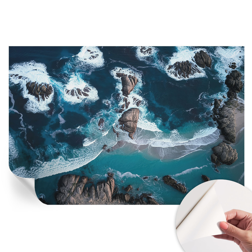Samoprzylepna fototapeta Oceaniczne fale do sypialni