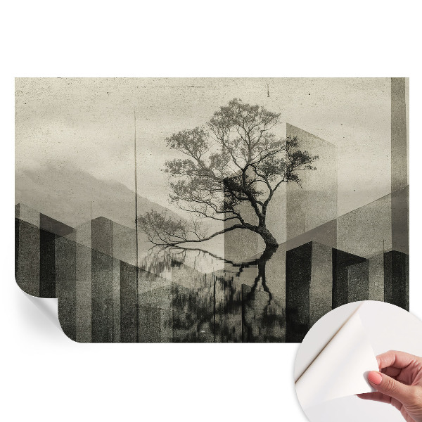 Fototapeta samoprzylepna do sypialni Surowa elegancja