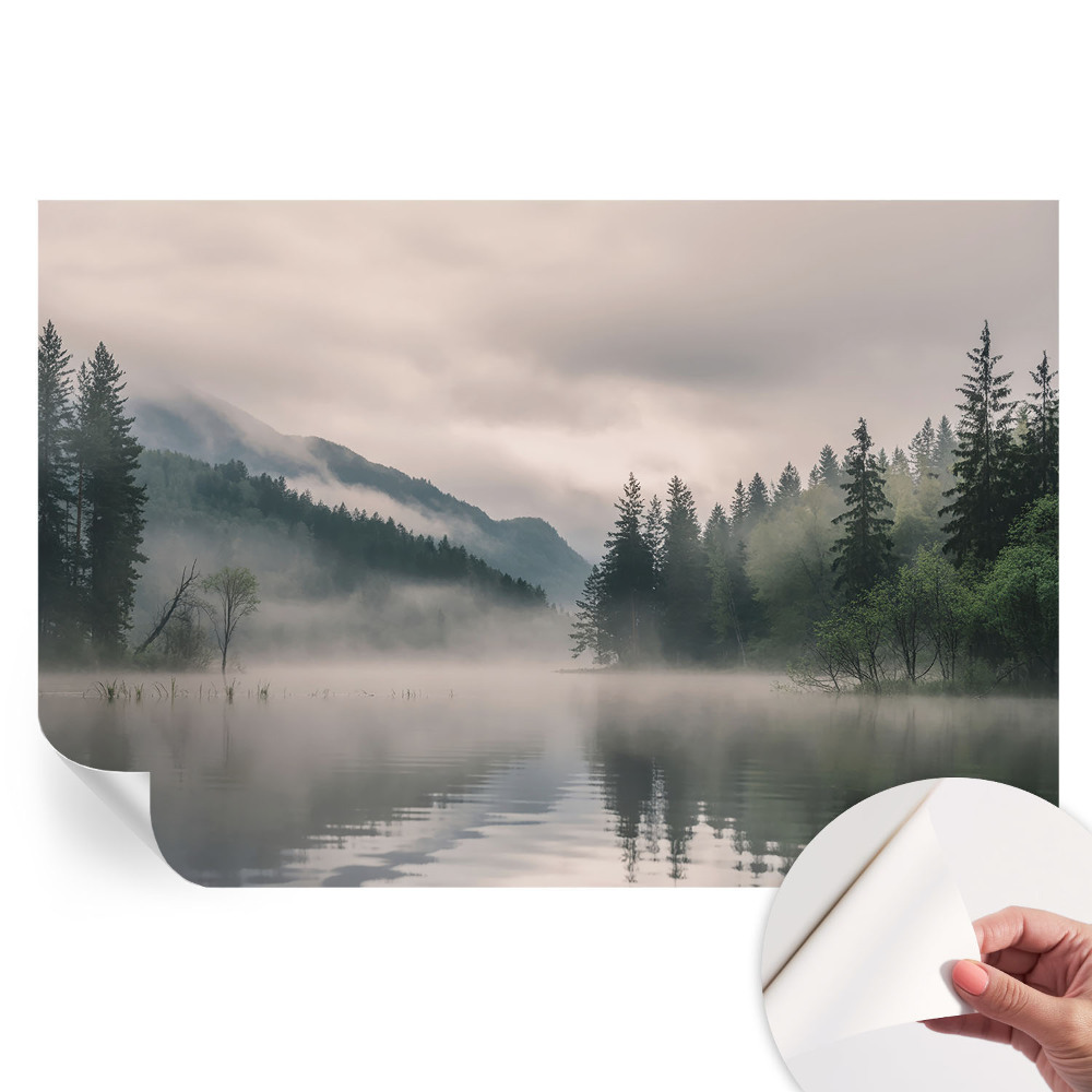 Samoprzylepna tapeta fotograficzna Nastrojowe jezioro