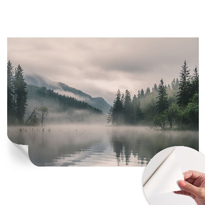 Samoprzylepna tapeta fotograficzna Nastrojowe jezioro