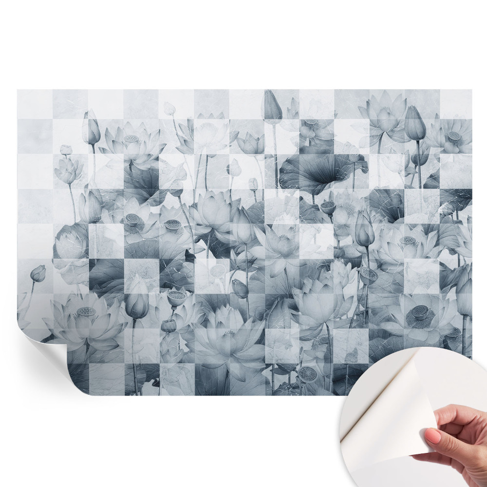 Samoprzylepna fototapeta na ścianę w kwiaty lotosu