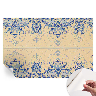 Samoprzylepna fototapeta na ścianę Niebieskie ornamenty