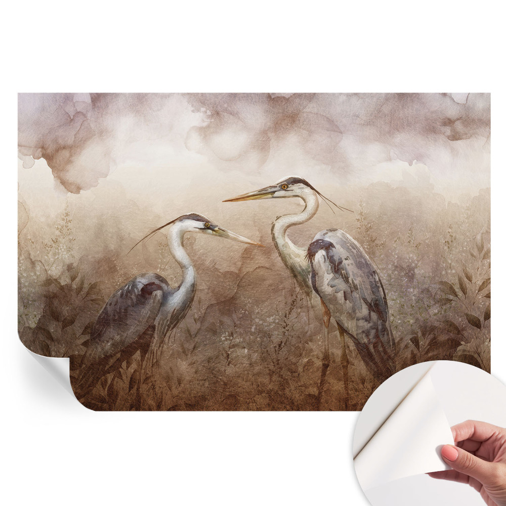 Samoprzylepna tapeta fotograficzna Eleganckie ptaki