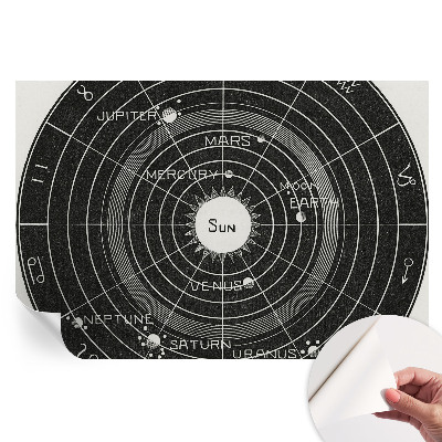 Samoprzylepna fototapeta na ścianę Kosmiczny diagram