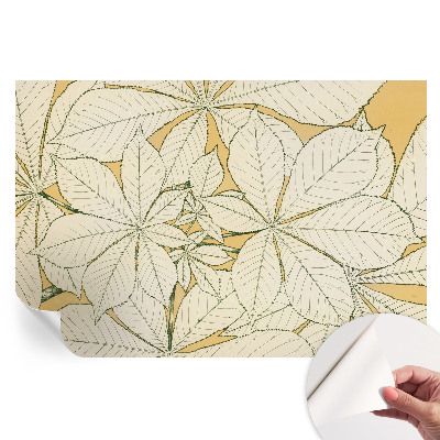 Nowoczesna fototapeta do salonu Kasztanowe liście