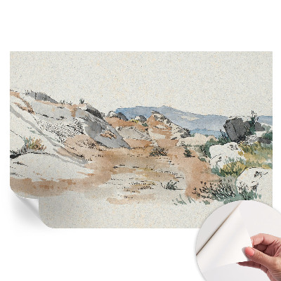 Samoprzylepna tapeta fotograficzna Krajobraz skalny