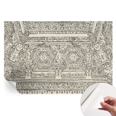 Samoprzylepna fototapeta z klasycznym ornamentem do sypialni