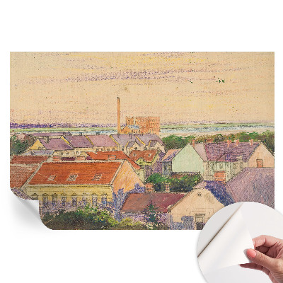 Samoprzylepna fototapeta Miejskie dachy do salonu