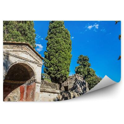 Okleina na ścianę Miasto pompeje ruiny