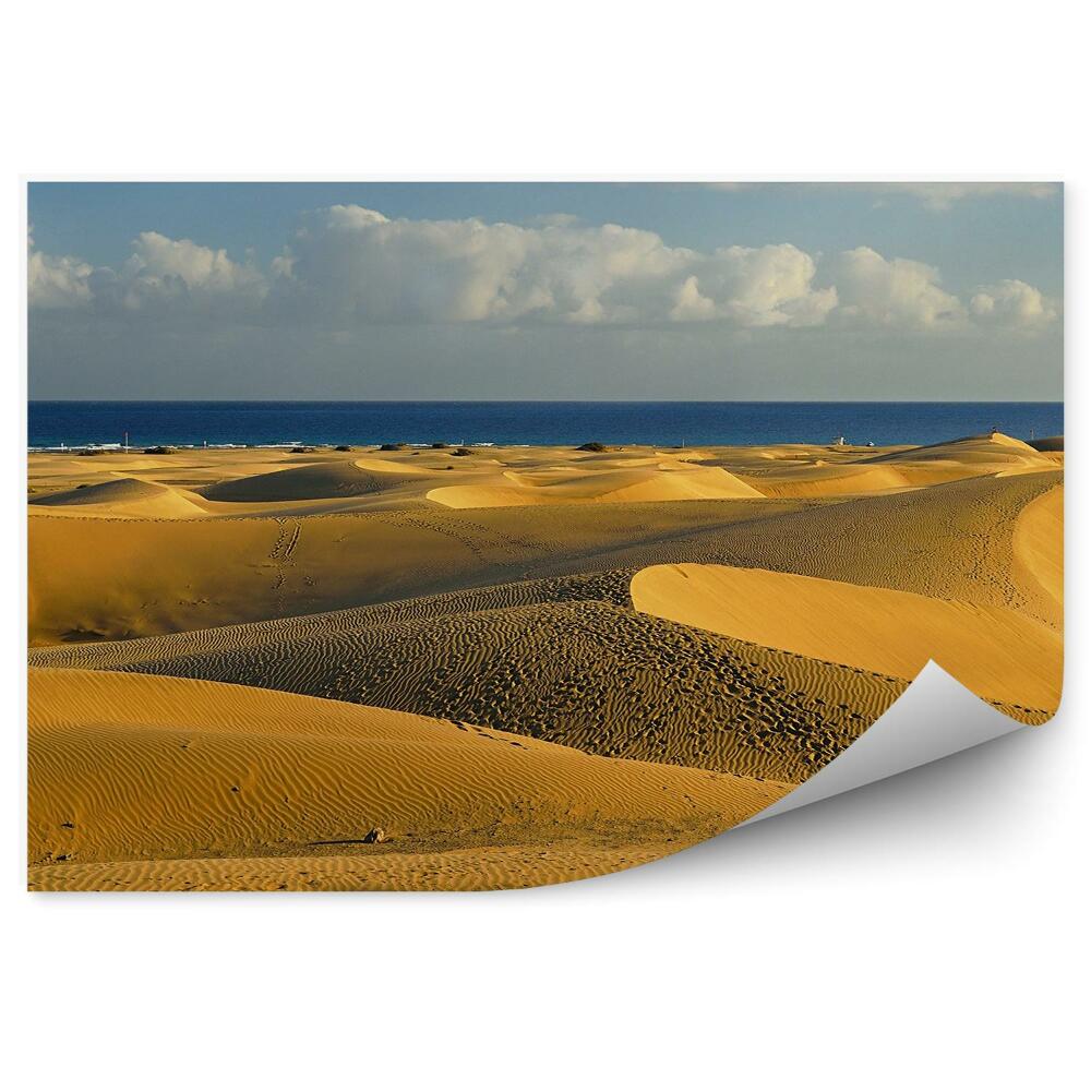 Fototapeta na ścianę Plaża wyspy Kanaryjskie horyzont piasek