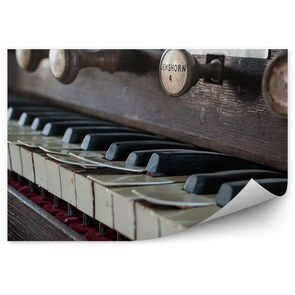 Fototapeta Kościół stary instrument klawisze