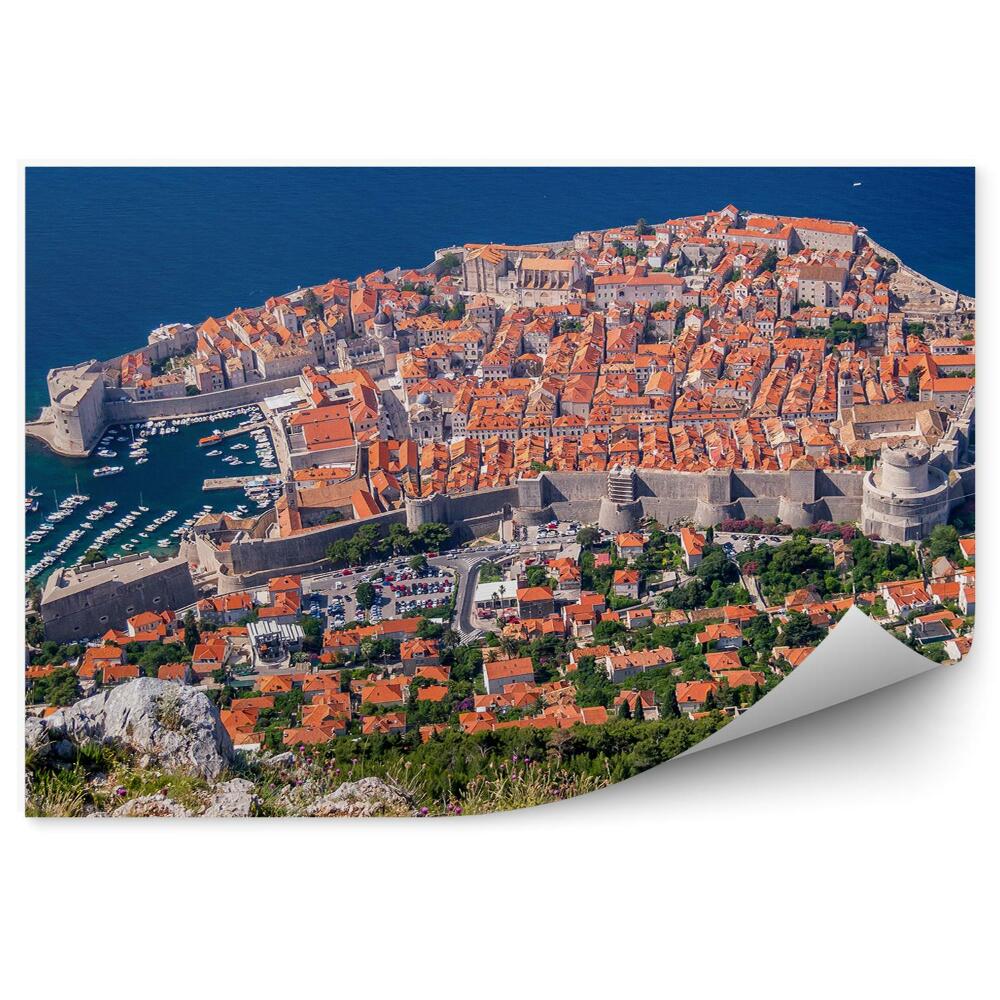 Fototapeta Chorwacja skały trawa architektura mury