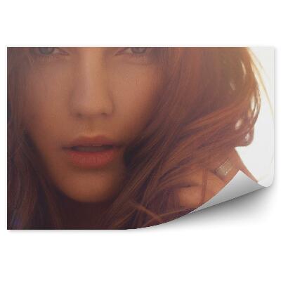 Fotopeta Portret kobieta obrączka białe tło