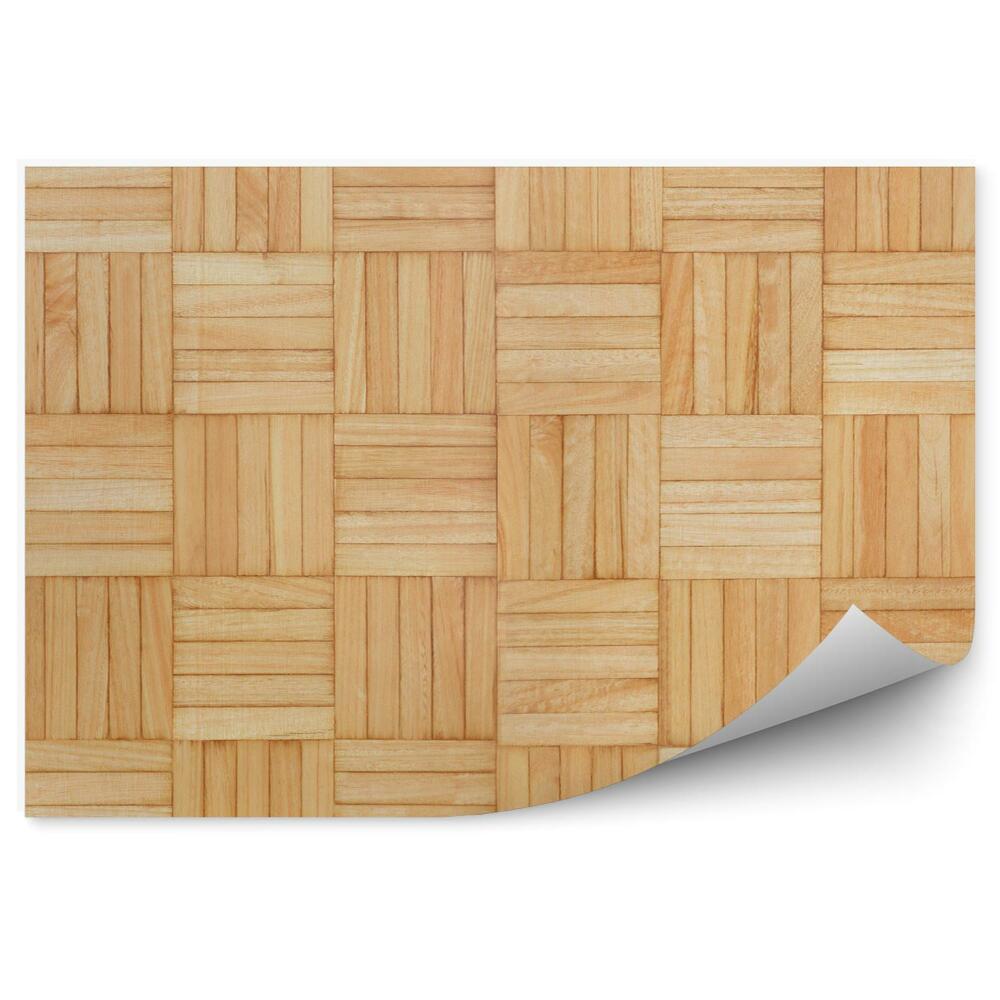 Okleina ścienna Drewniany wzór paski jasnobrązowe