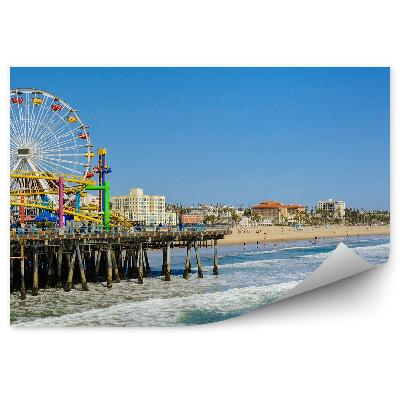 Okleina na ścianę Morze fale Kalifornia diabelski młyn