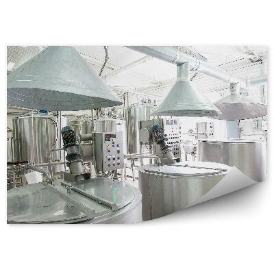 Okleina na ścianę Zakład mleczarski cysterny