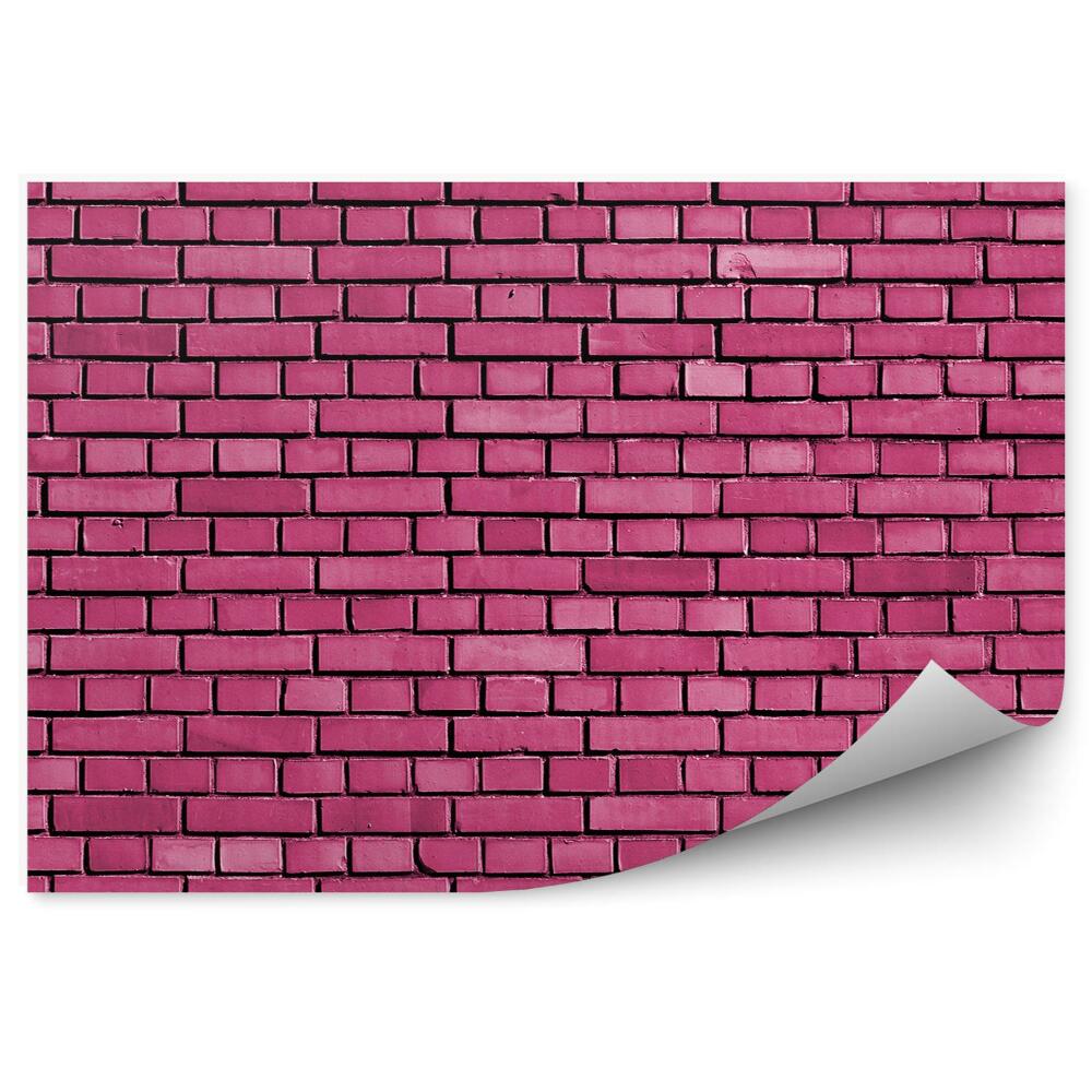 Fototapeta na ścianę Różowe cegły ściana