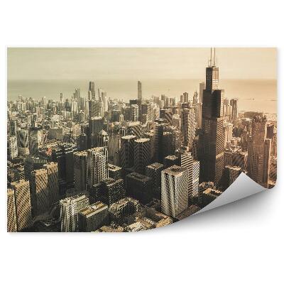 Fototapeta na ścianę wieżowce ocean niebo Chicago chmury