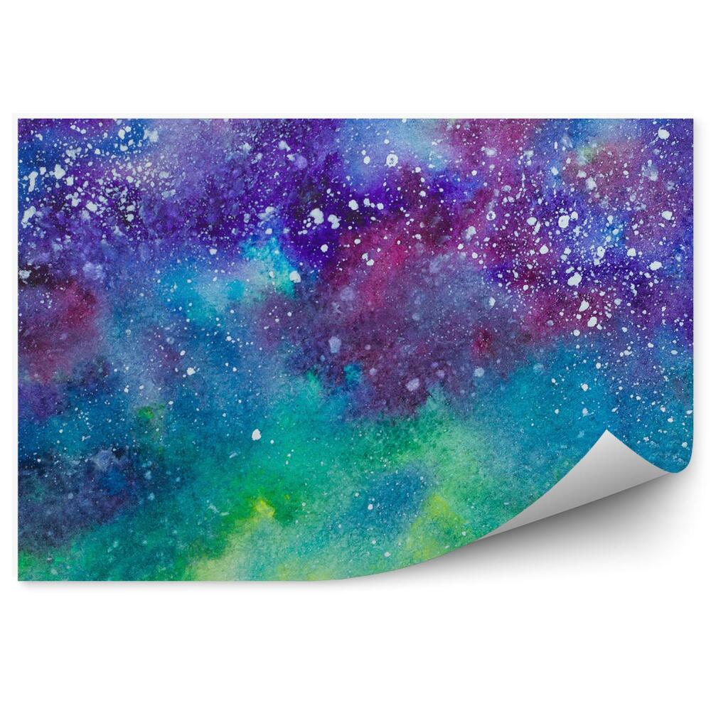 Fototapeta Galaktyka przestrzeń kolory obraz farba