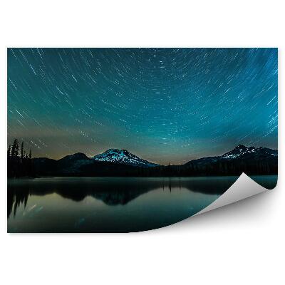 Fototapeta Ślady gwiazd nad jeziorem