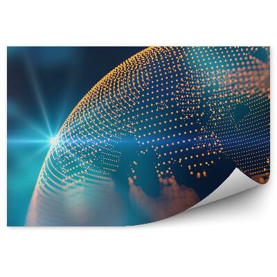 Fototapeta Ziemia futurystyczne technologia abstrakcja tło