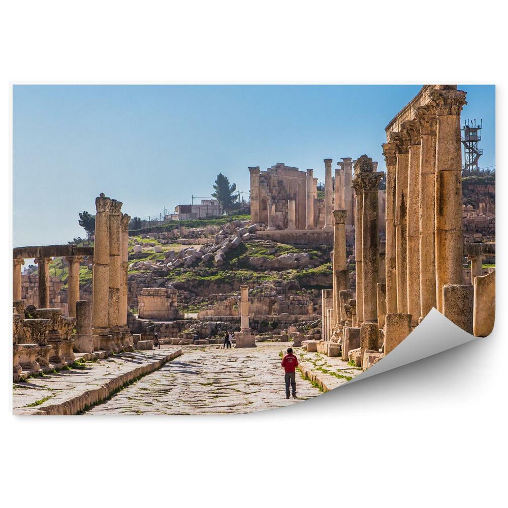 Okleina na ścianę Starożytne miasto rzymskie ruiny architektura