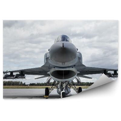 Fotopeta Samolot militarny wojskowy niebo chmury