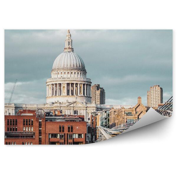 Fototapeta Millennium Bridge budynek tamiza Londyn